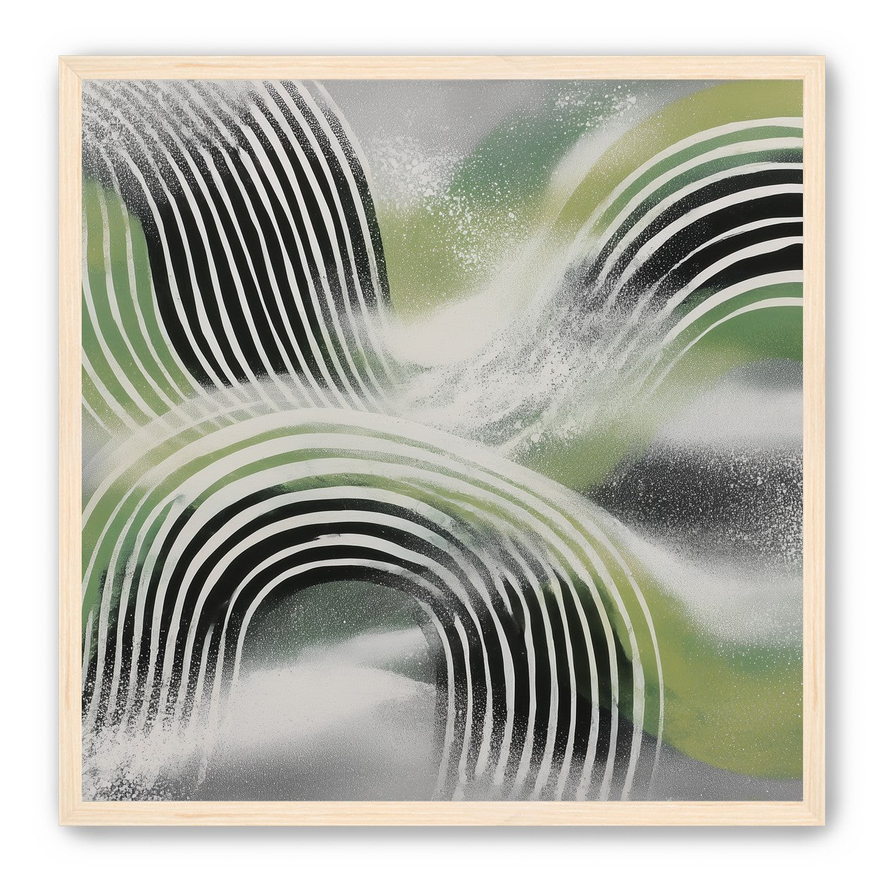 Stripes within the green haze