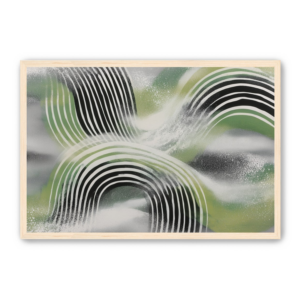 Stripes within the green haze