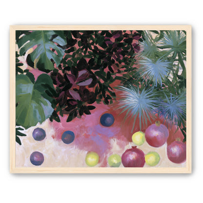 Fruit under heavy leaves