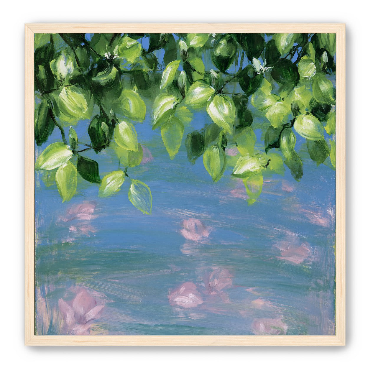 Petals under the leaves