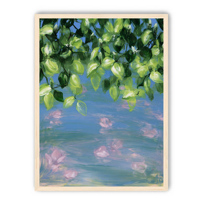 Petals under the leaves
