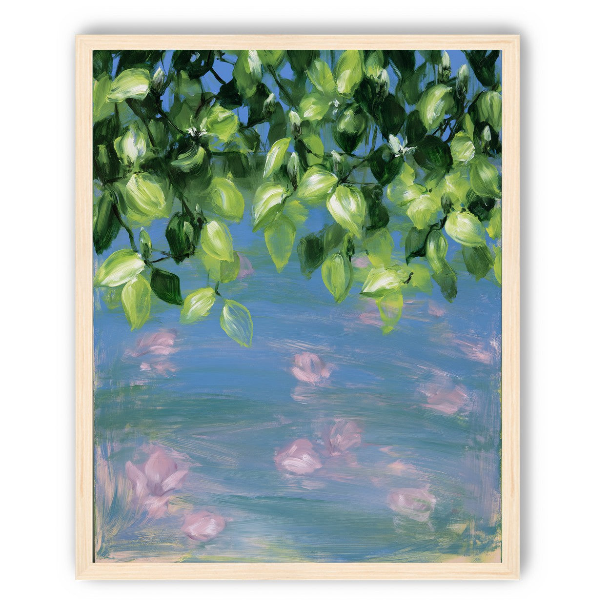 Petals under the leaves