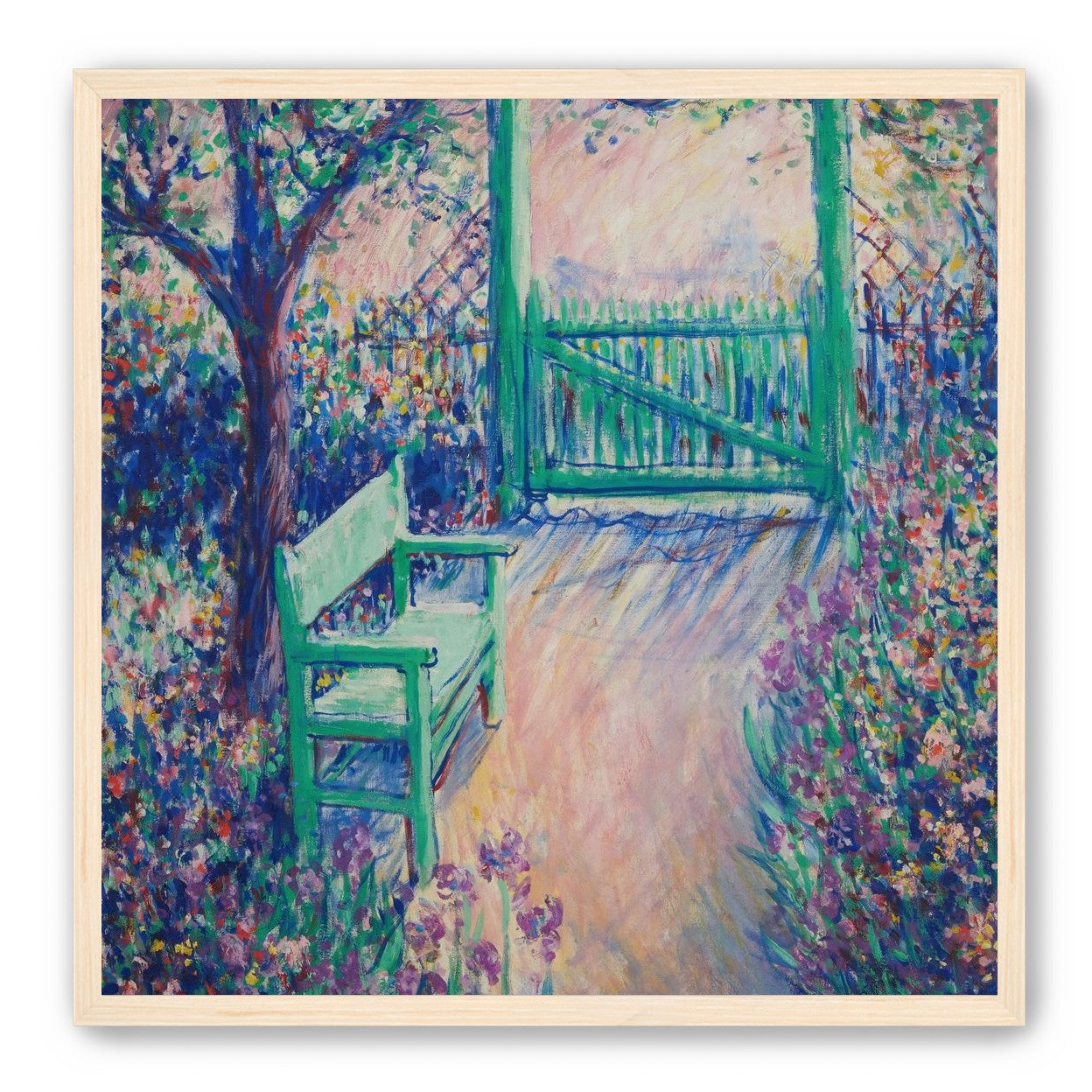 Green chair within the porch