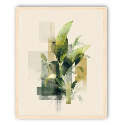 Leaves through quiet panels