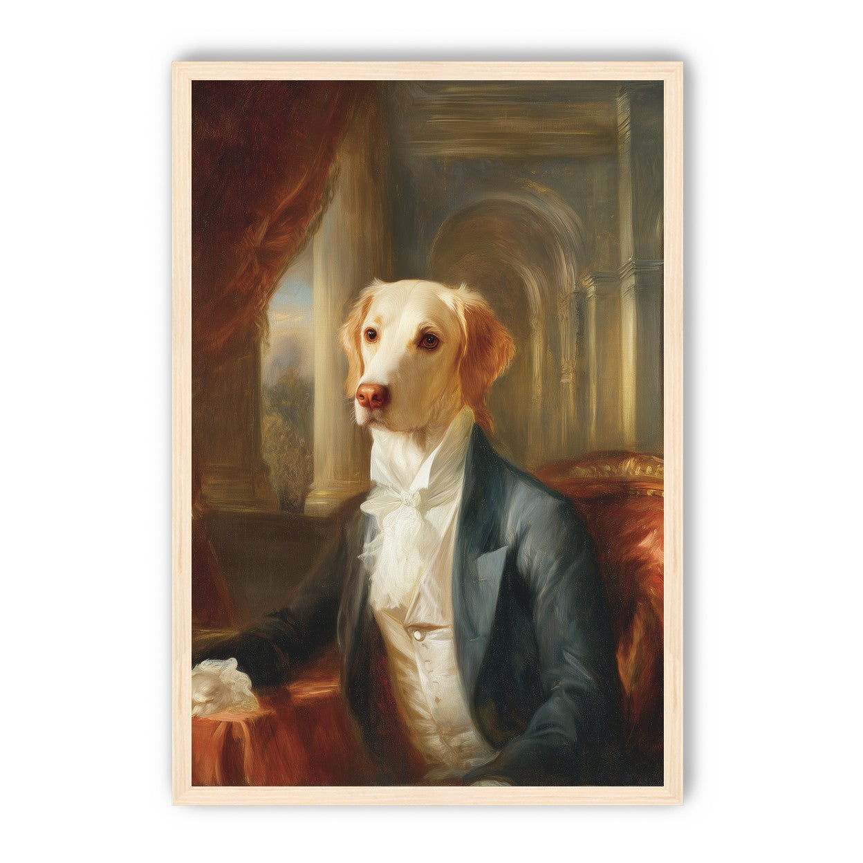 A dog in formal wear