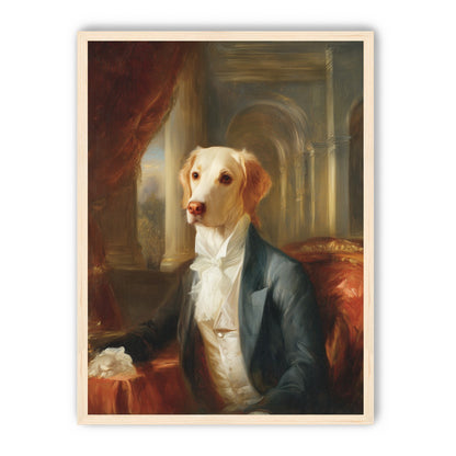 A dog in formal wear