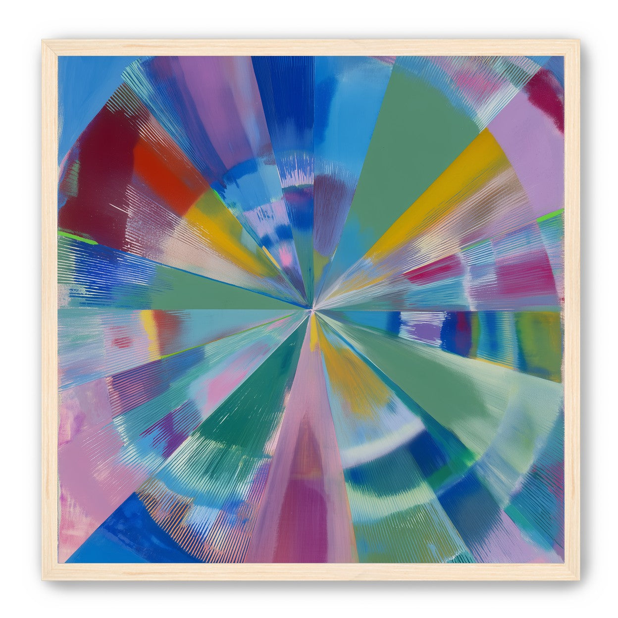 Scraped color at the center