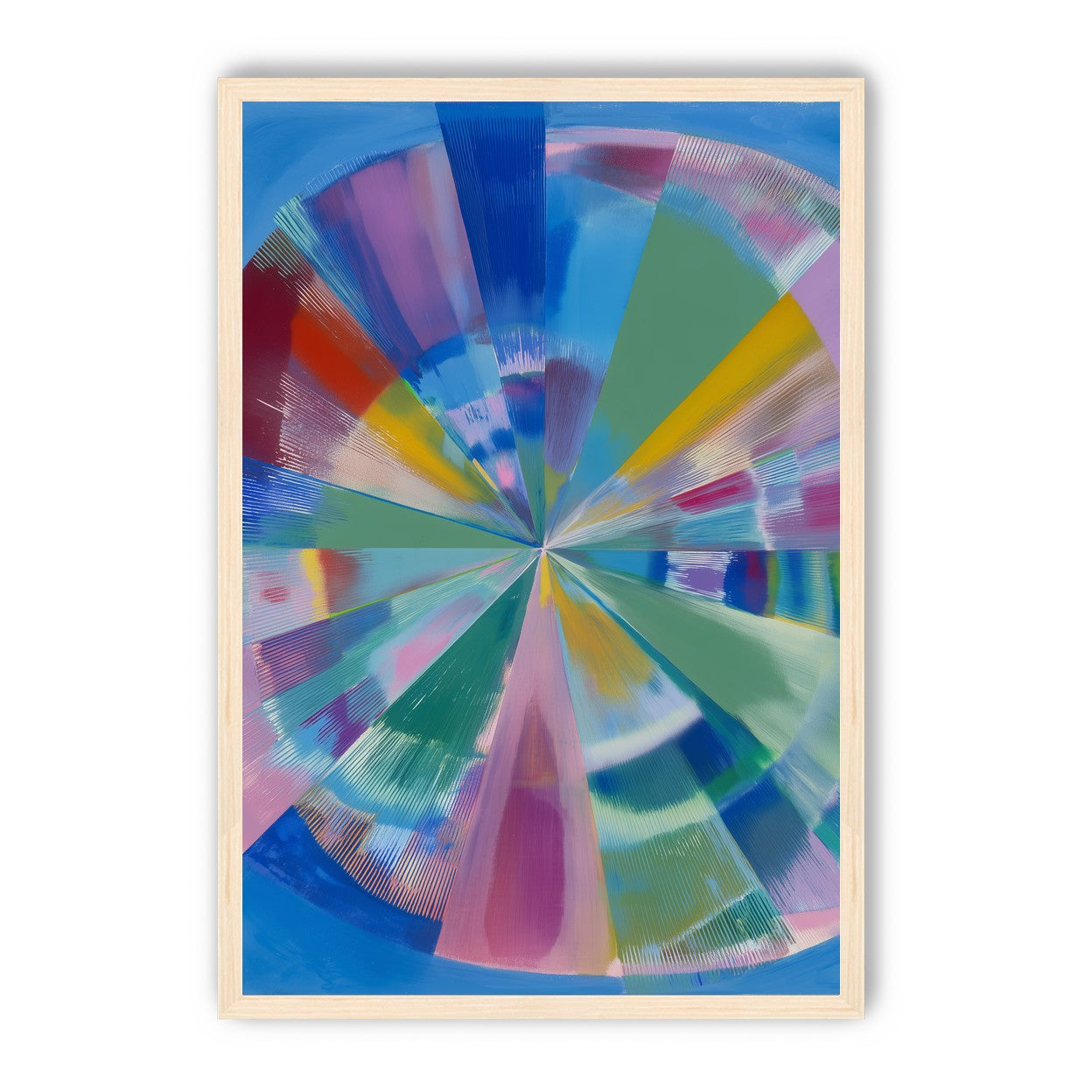 Scraped color at the center