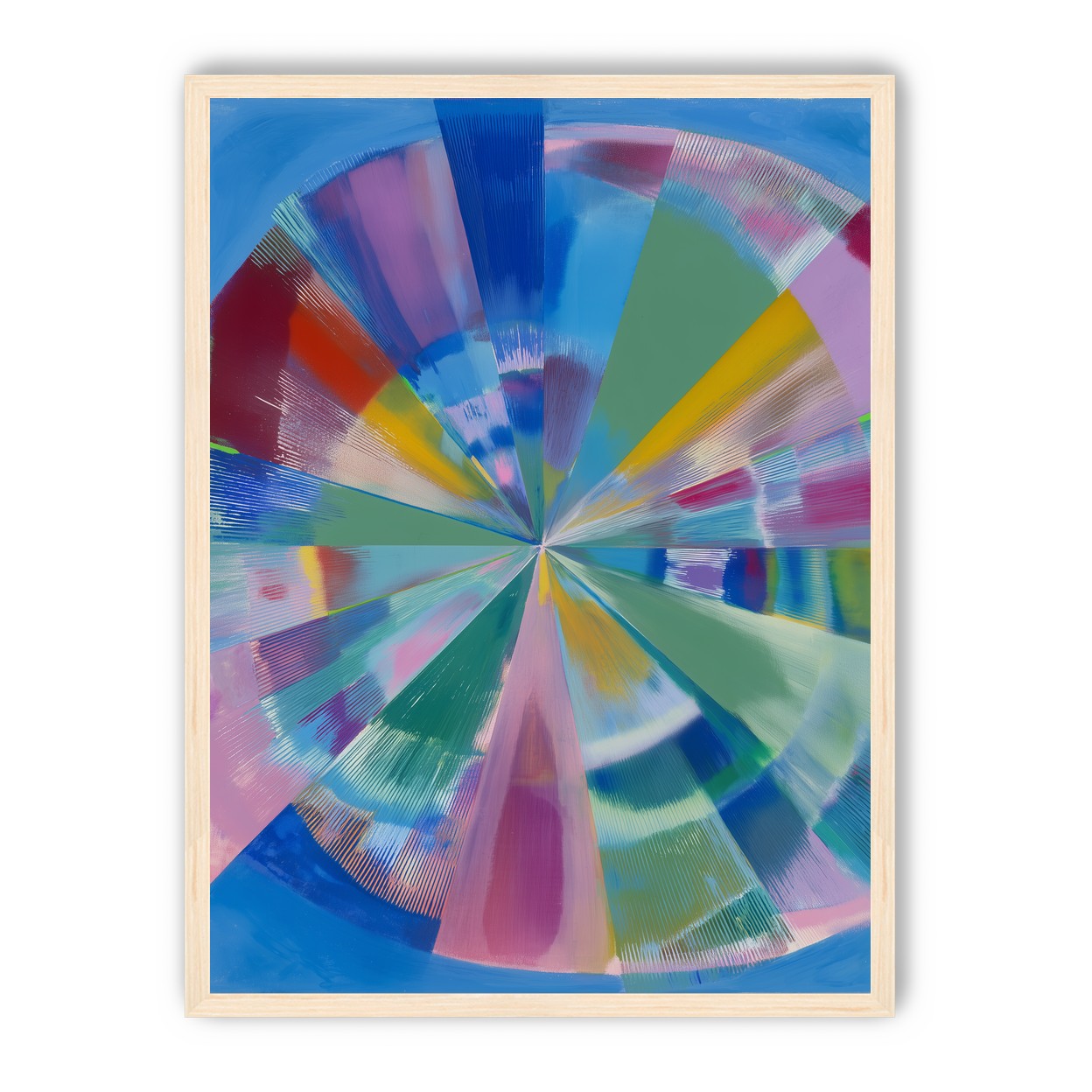 Scraped color at the center