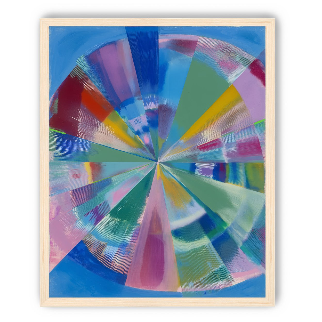Scraped color at the center