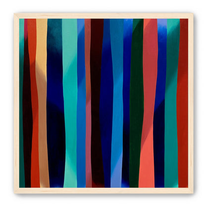 Blue shadow under bright stripes