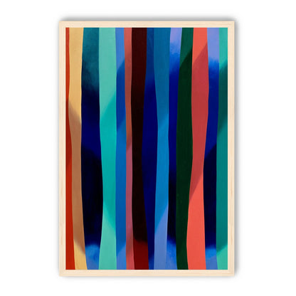 Blue shadow under bright stripes