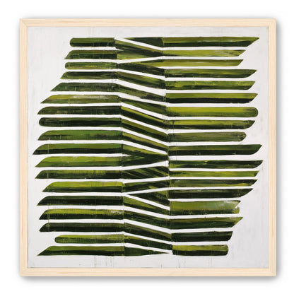 Olive bands with a crease