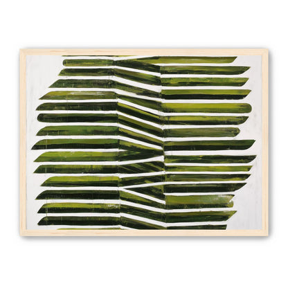 Olive bands with a crease