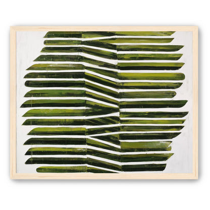 Olive bands with a crease