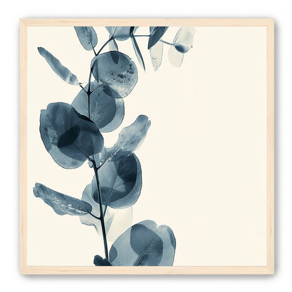 Blue leaves in quiet air