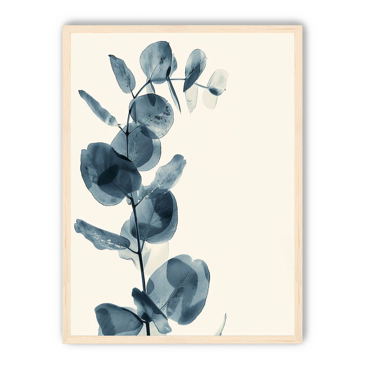 Blue leaves in quiet air