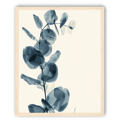 Blue leaves in quiet air
