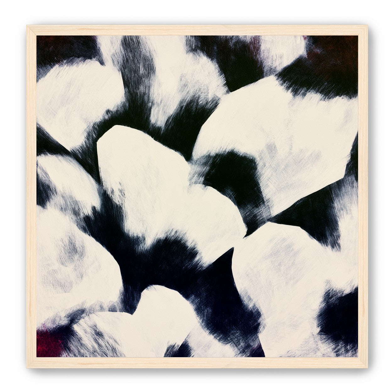 White blocks among dark ground
