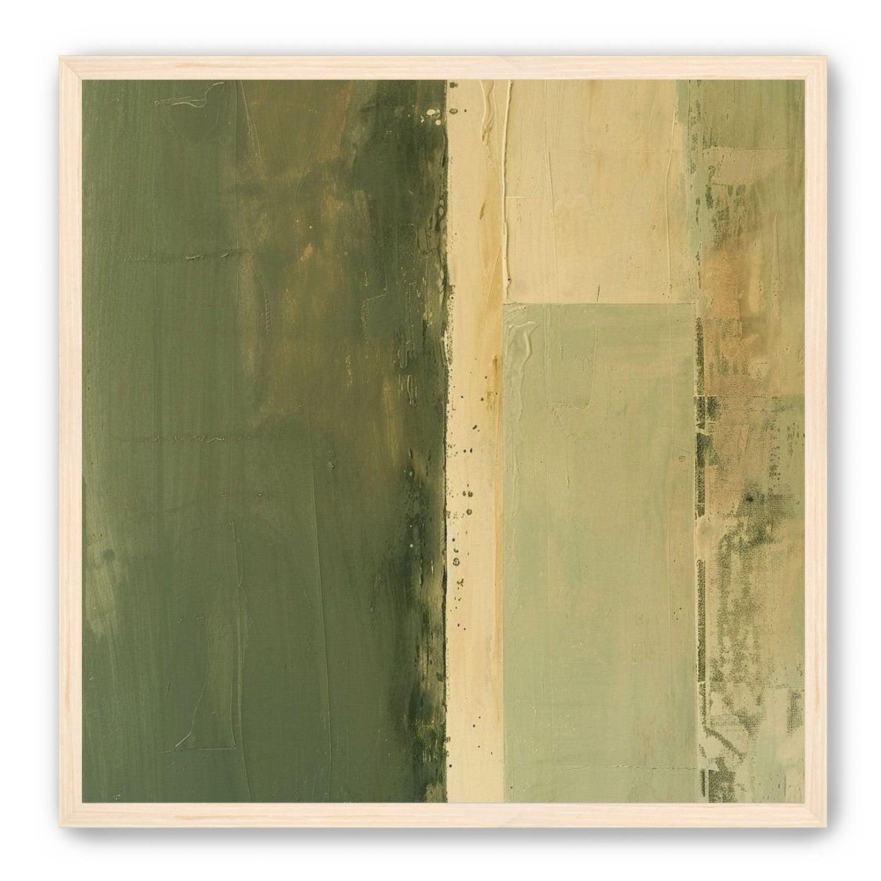 Pale seam in olive field