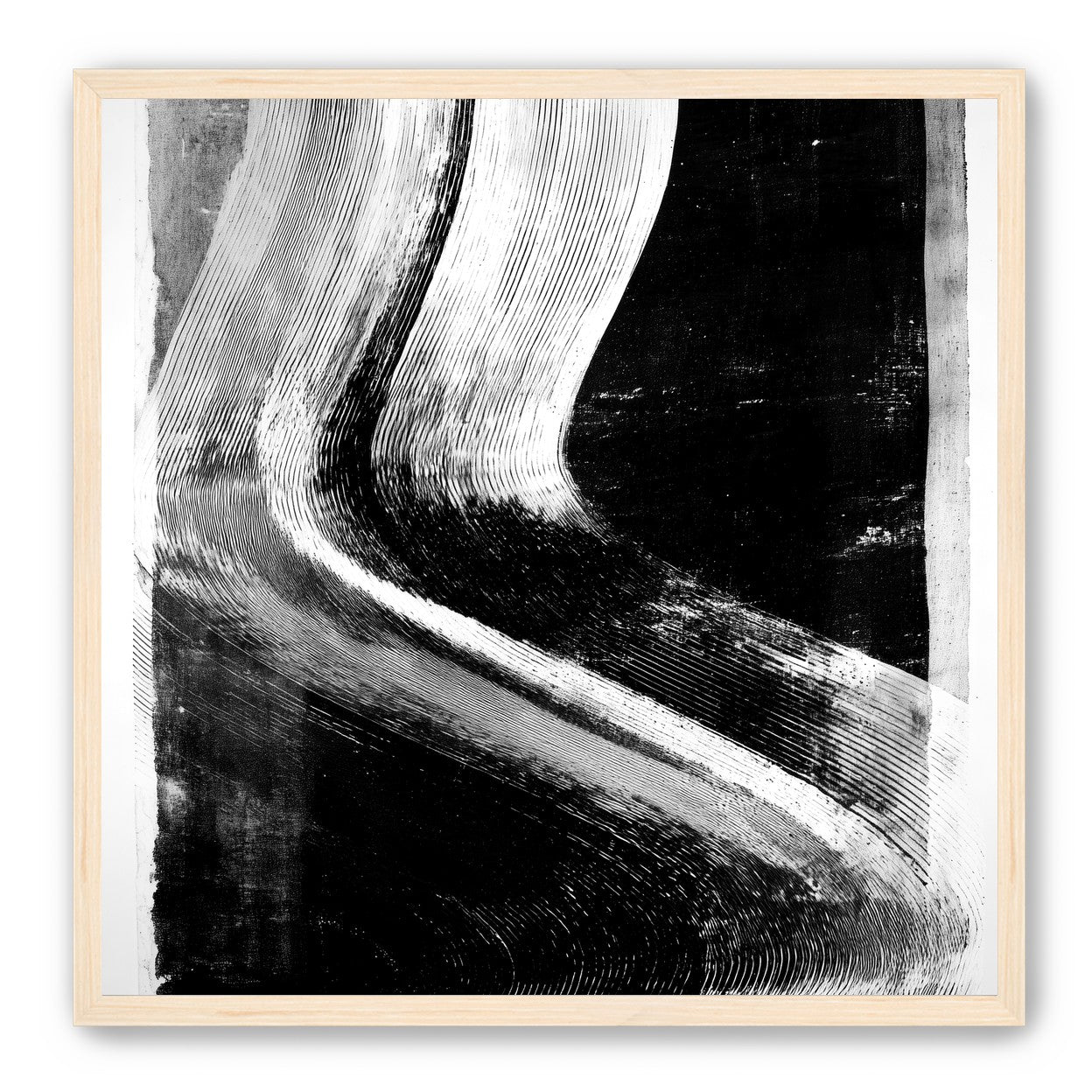 White sweep through black