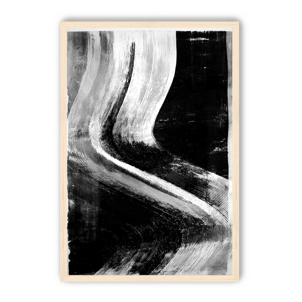 White sweep through black