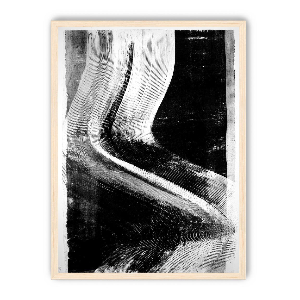 White sweep through black