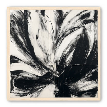 Black surges through white