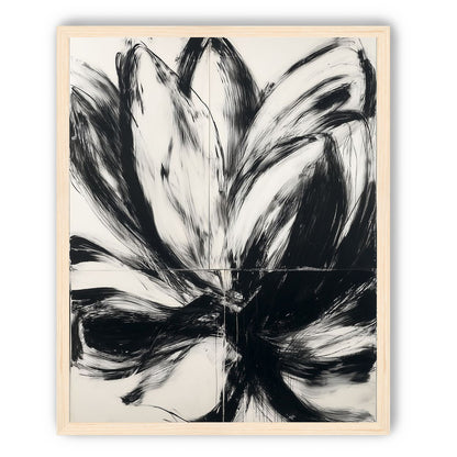 Black surges through white