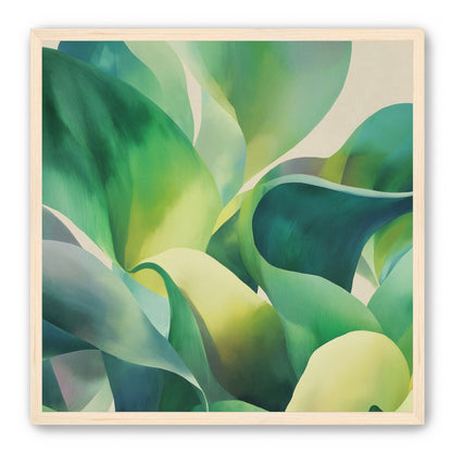Green leaves in soft light