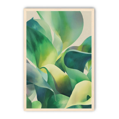 Green leaves in soft light