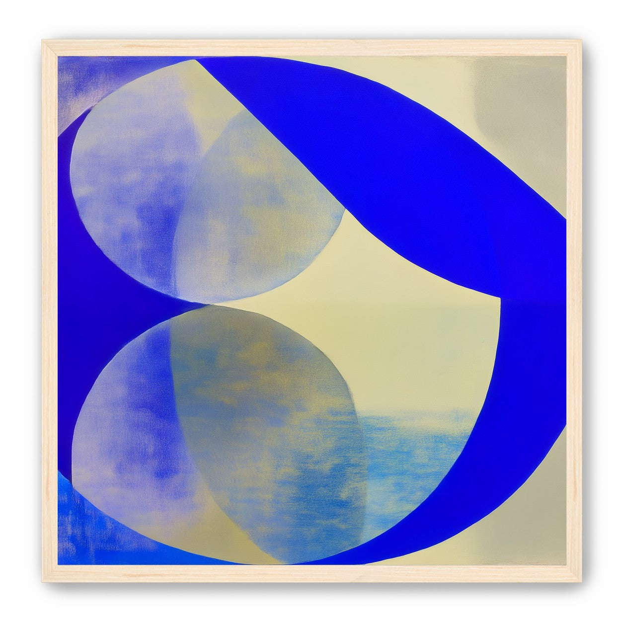 Cobalt loop on beige