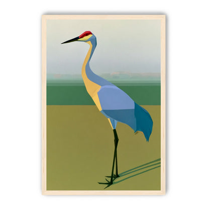 Still crane in flat light