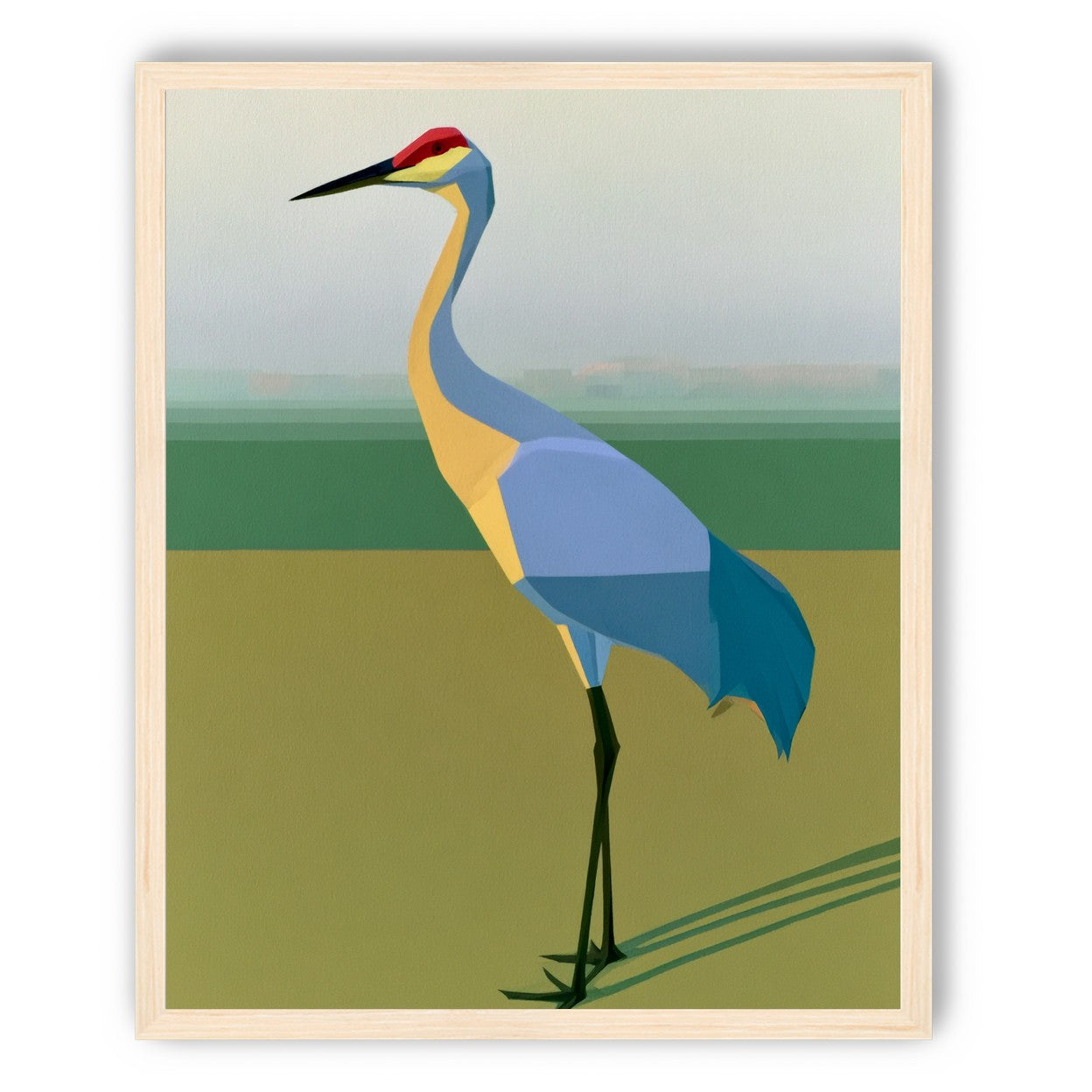 Still crane in flat light