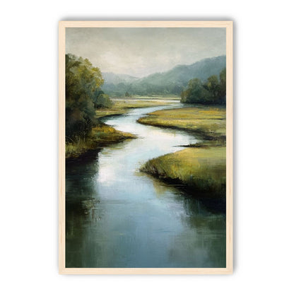Pale sky in the river