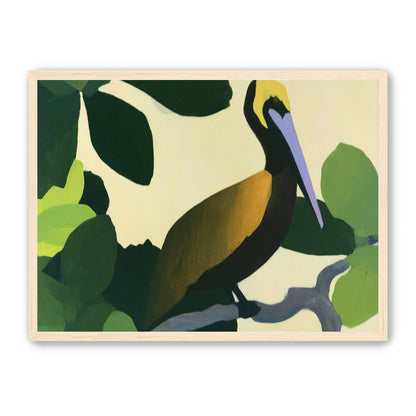 Long beak in green shade