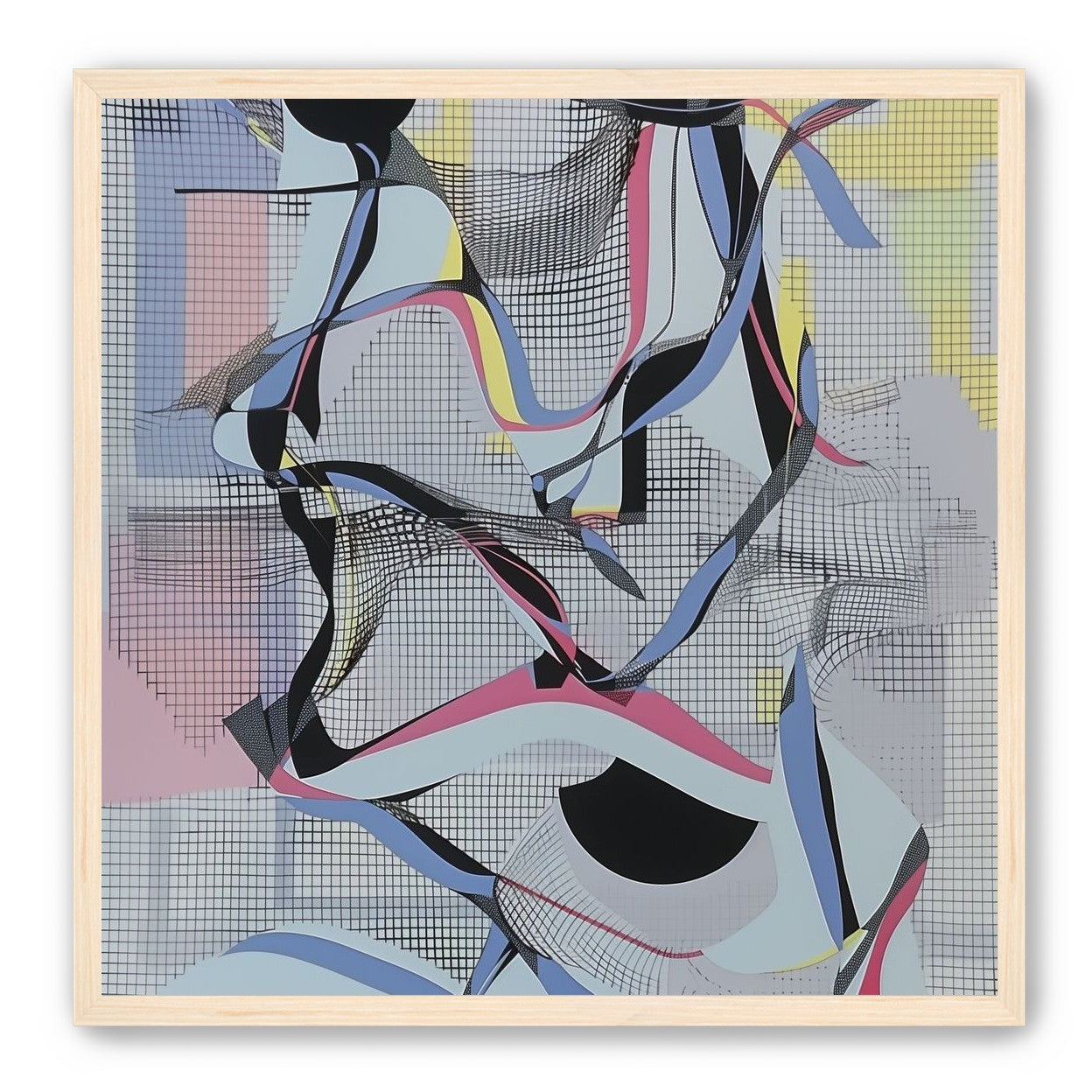 Ribbons snagged in the grid