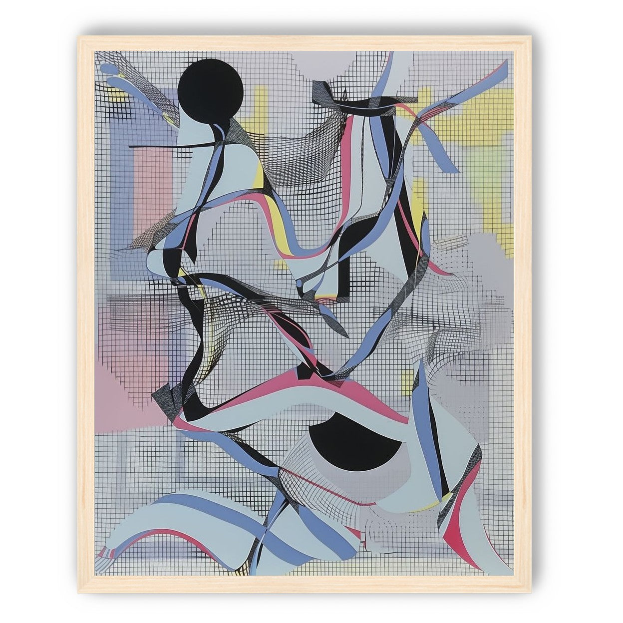 Ribbons snagged in the grid