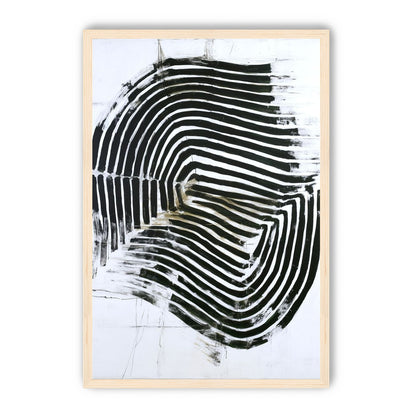 Black bands turning inward