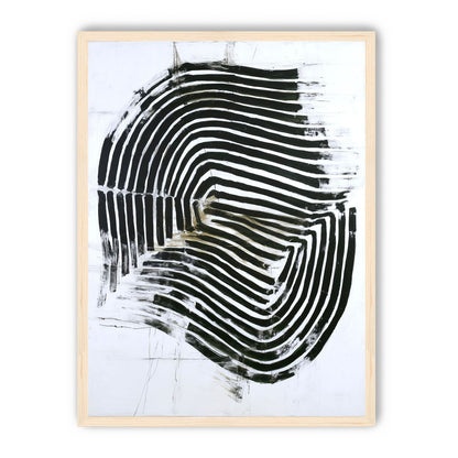 Black bands turning inward