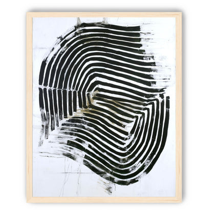 Black bands turning inward