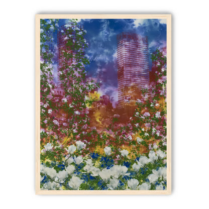 Flowers before storm towers