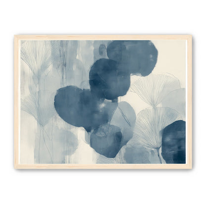 Dark leaves among pale fans