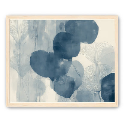 Dark leaves among pale fans