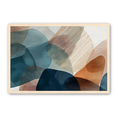 Translucent Ovals with Diagonal Grain