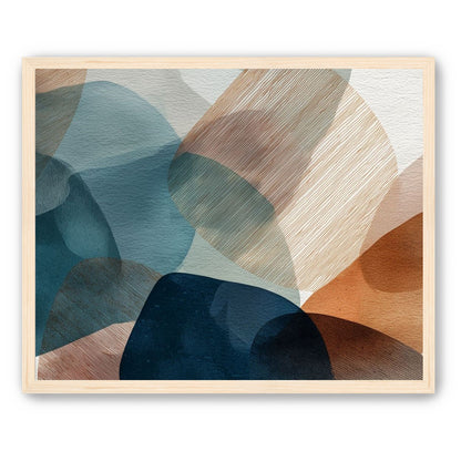 Translucent Ovals with Diagonal Grain