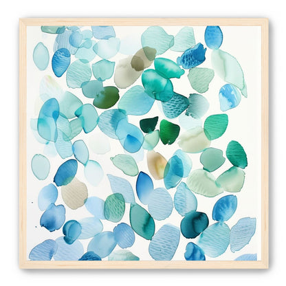 Blue and Green Petal Forms
