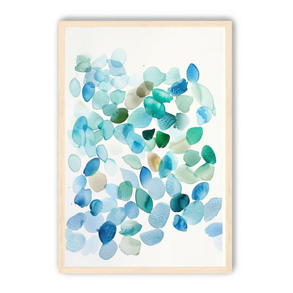 Blue and Green Petal Forms