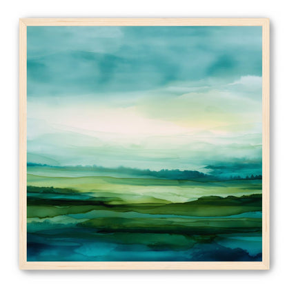Emerald Bleeding into Teal