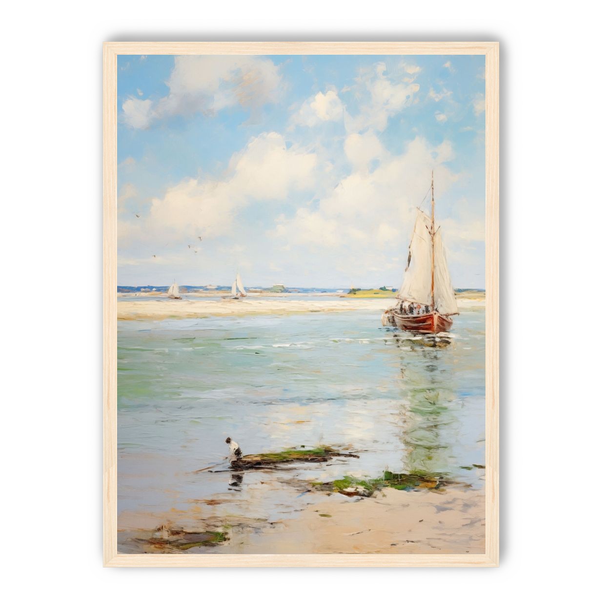 Sailboats at Peaceful Dawn
